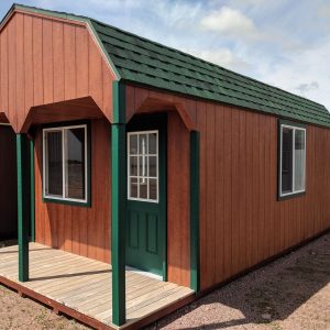 12x24' Lofted Dutch Barn With 4' Porch SKU: SD150