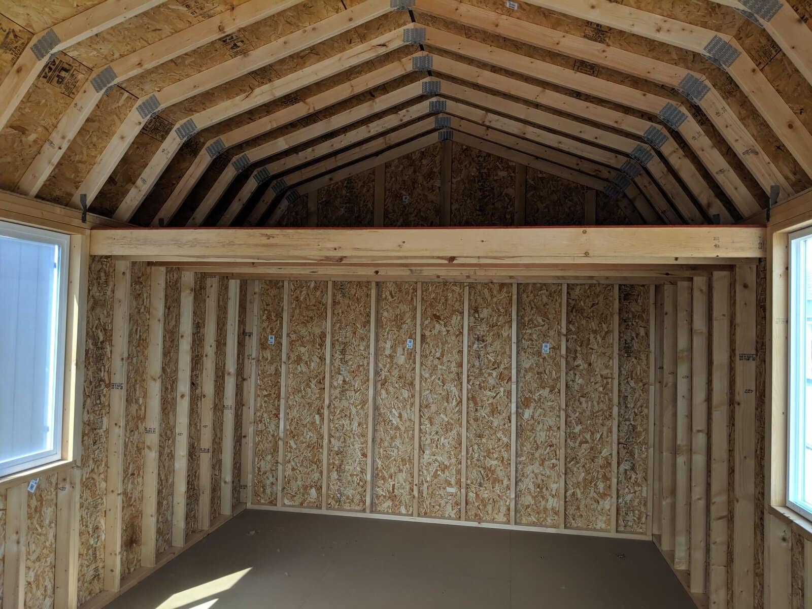 12x24' Lofted Dutch Barn With 4' Porch SKU: SD150 - Image 4