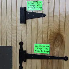 door hinges for wood shed doors