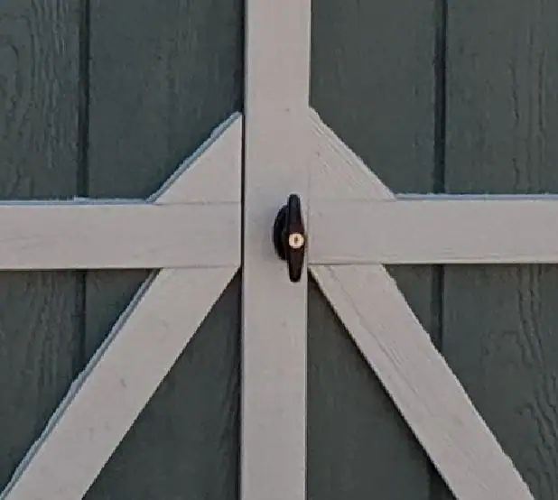 key latched door handles for shed buildings