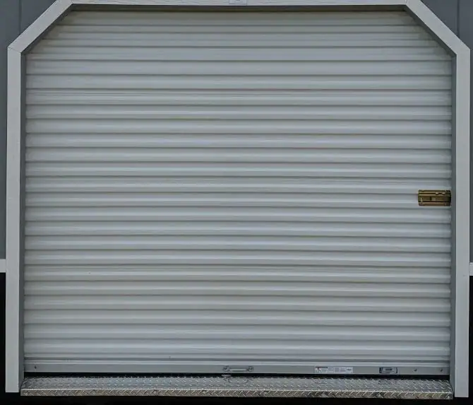 portable shed roll up garage door
