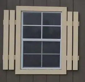 shed window with wood shutters 1