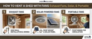 How to Vent a Shed With Fans
